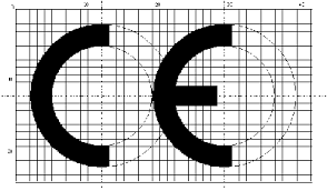 Correct CE marking, with the correct dimensions and proportions